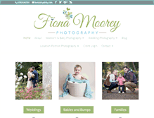 Tablet Screenshot of fionamooreyphotography.com
